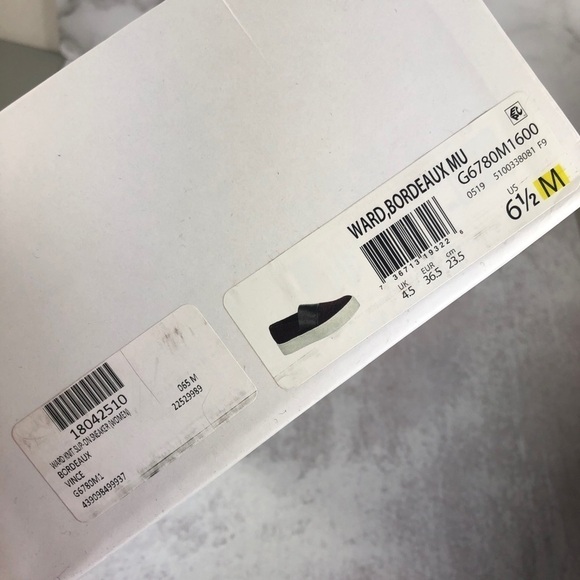 New Vince platform leather knit sneaker 6.5 - Picture 5 of 5